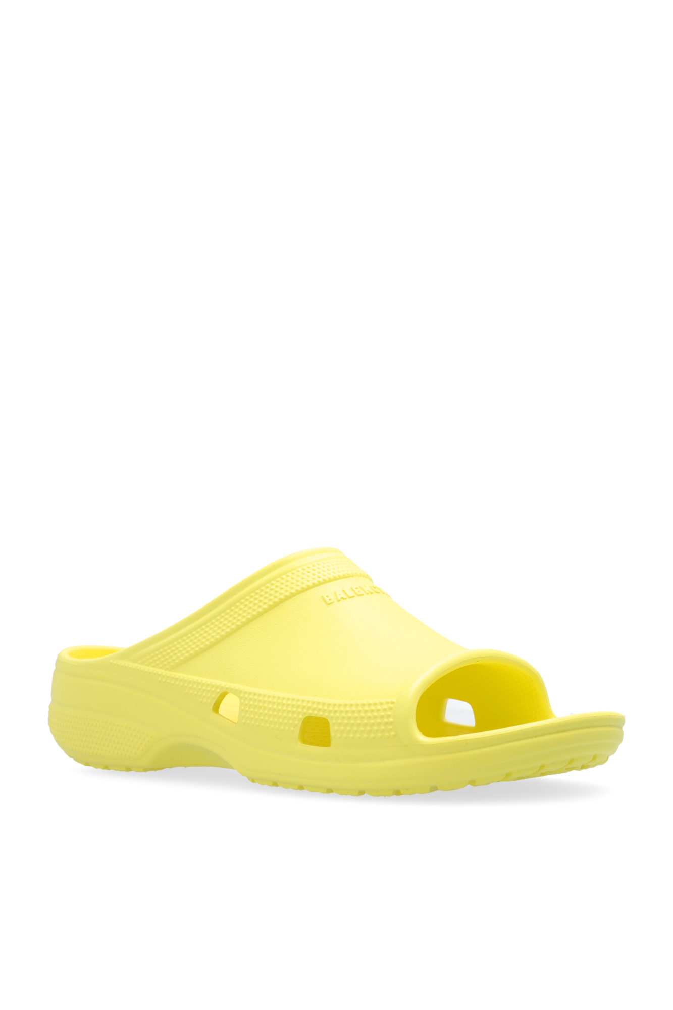 Balenciaga crocs yellow best sale